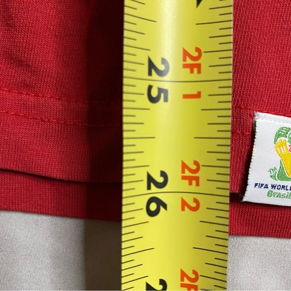 Adidas FIFA World Cup Portugal Mens T-Shirt Size S Red Soccer Football Tee - Picture 7 of 7